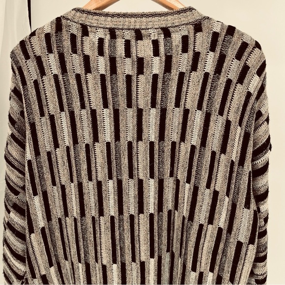 Vintage Protege Collection Mens Wool Alpaca Blend Size XXL Cosby Style 3D Knit - Picture 6 of 9